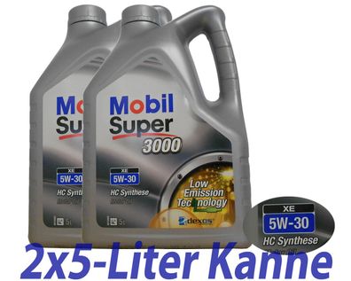 Mobil Super 3000 XE 5W-30 2x 5 Liter Kanne, MB 229.51, Dexos2
