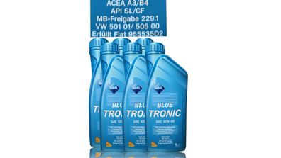 Aral Blue Tronic 10W-40 6x1 Liter MB 229.1 ? Fiat 9.55535-D2