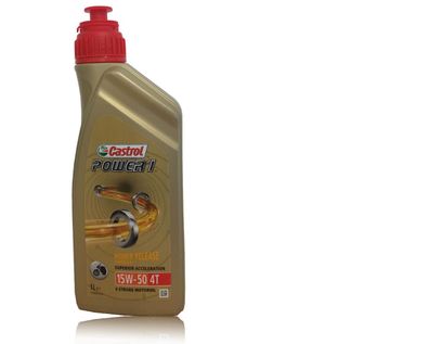 Castrol Power 1 15W-50 4T API SN, JASO MA-2 1 Liter