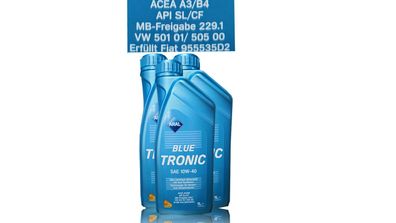 Aral Blue Tronic 10W-40 3x1 Liter MB 229.1 ? Fiat 9.55535-D2
