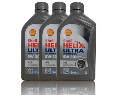Shell Helix Ultra Professional AG 5W30 3x1 Liter Opel GM Dexos2 Motor?l