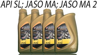 Eni i-ride Moto 4T 20W50 4x1 Liter ersetzt AGIP Racing 20W50 JASO MA, API SG