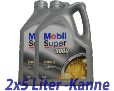 Mobil Super 3000 X1 5W-40 2x5 Liter Motor?l , Opel, MB 229.3