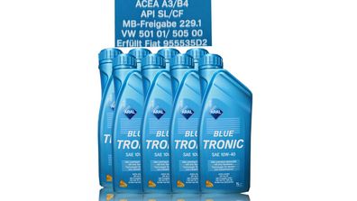 Aral Blue Tronic 10W-40 8x1 Liter MB 229.1 ? Fiat 9.55535-D2