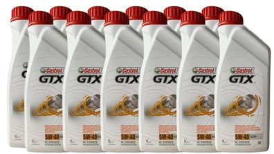 Castrol GTX 5W-40 A3/ B4, MB 229.3, VW 502 00/ 505 00 12x1 Liter