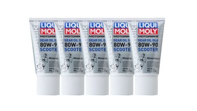 Liqui Moly 1680 Motorbike Gear Oil (GL4) 80W-90 Scooter 5x 150 ml