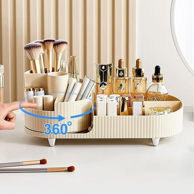 360° Make Up Organizer, Kosmetische Aufbewahrungsbox für Dresser Badezimmer Schlafzim