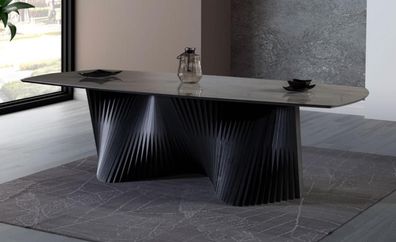 Esszimmertisch Esstisch Küchentisch Esszimmer Holz Schwarz Tisch Luxus