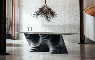 Luxus Esszimmertisch Esstisch Küchentisch Esszimmer Holz Schwarz Tisch
