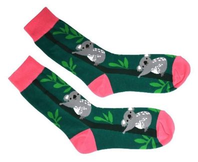 Socken mit Tiermuster 'Koala' Gr. 36-42, 1 Paar 1 St