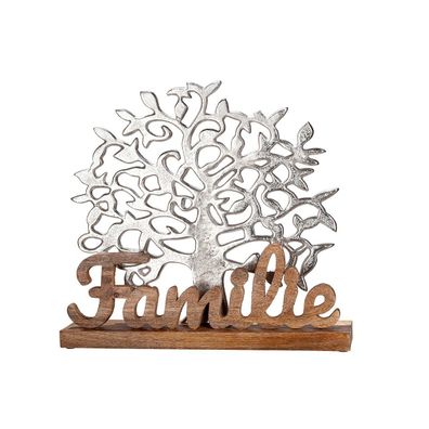 Aluminium Lebensbaum "Familie", h 41 cm, von Gilde