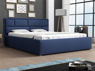 Polsterbett Decore mit Gerolltes Lattenrost Doppelbett Modern Schlafzimmer