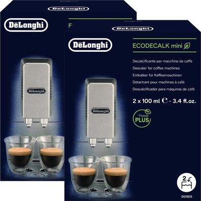 2 x Delonghi Entkalker Mini 2x100ml