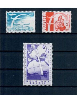 Belgien, Posten 2, postfrisch, komplette Sätze u. Marken, Michel über 25, - Euro