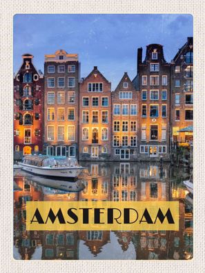 Top-Schild mit Kordel, versch. Größen, Amsterdam, Grachten, Niederlande, neu & ovp -2