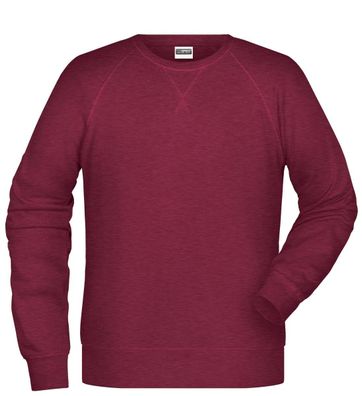 Men`s Sweatshirt - burgundy-melange 108 XL