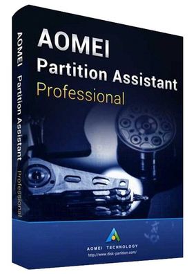 AOMEI Partition Assistant Professional 10 - Lizenz für 2 PCs - PC Download Version