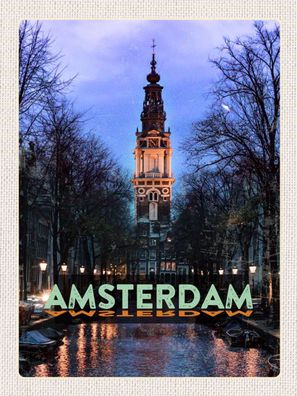 Top-Schild mit Kordel, versch. Größen, Amsterdam, Grachten, Niederlande, neu & ovp -4