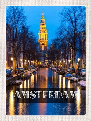 Top-Schild mit Kordel, versch. Größen, Amsterdam, Grachten, Niederlande, neu & ovp -5