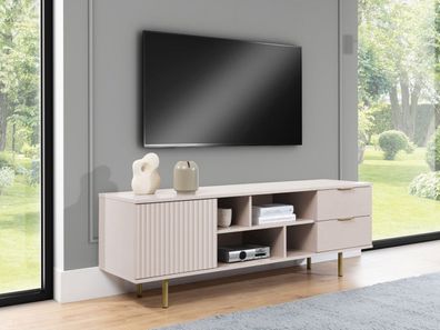 TV-Lowboard Nubia 06 Mediaschr mit zwei Schubladen TV-Tisch TV-Schrank Wohnzimmer M24