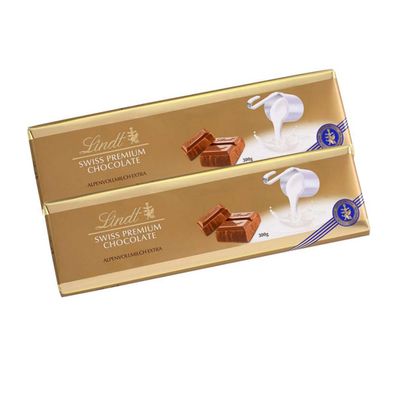 Lindt Swiss Premium Chocolate Alpenvollmilch Extra Tafel 300g 2er Pack