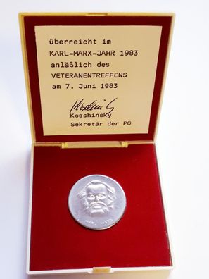 DDR Medaille Karl-Marx