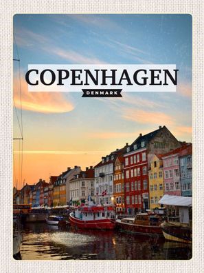 Top-Schild mit Kordel, versch. Größen, Kopenhagen, Dänemark, Hauptstadt, neu & ovp