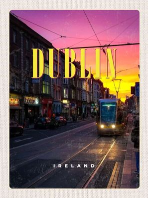Top-Schild mit Kordel, versch. Größen, DUBLIN, Irland, Hauptstadt, neu & ovp