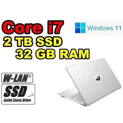 HP Laptop Deca-Core i7 Full HD 2TB SSD 32GB RAM # Office HDMI Webcam Windows11