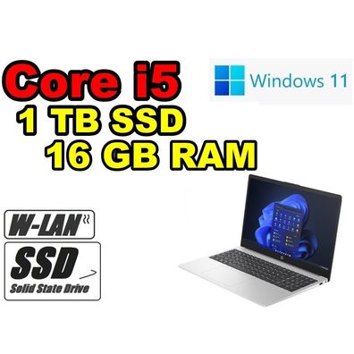 HP Notebook 250G10 Deca Core i5 16GB RAM 1TB SSD # WLAN Office Windows11 Pro