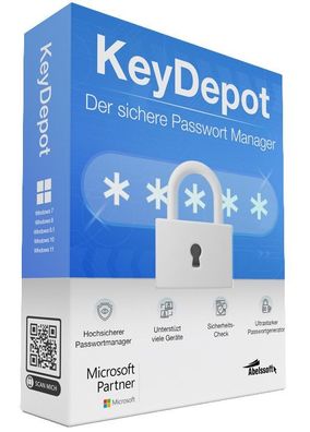Abelssoft KeyDepot 2024 - Passwortgenerator - PC Check- PC Download Version