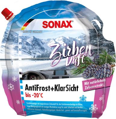 SONAX AntiFrost + KlarSicht bis -20°C Zirbe 3 L
