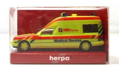 Modellauto H0 1/87 Herpa 044042 Mercedes W210 Binz Med. Serv. Hannover