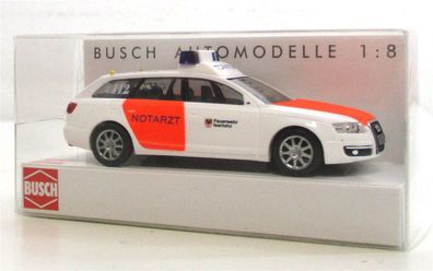 Modellauto H0 1/87 Busch 49654 Audi A6 Notarzt FW Iserlohn