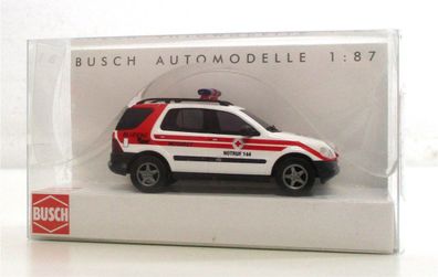 Modellauto H0 1/87 Busch 48516 MB M-Klasse Notarzt RD Bludenz (A)