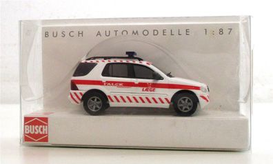 Modellauto H0 1/87 Busch 48520 MB M-Klasse Notarzt RD Dinslaken