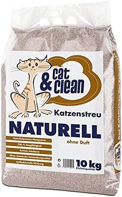 Cat & Clean Katzenstreu Naturell ohne Duft 10 kg