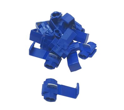 baytronic 10x Schnellverbinder / Spannungsdieb blau