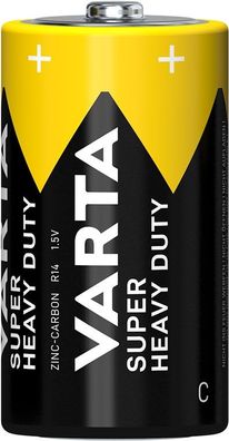 Varta Super Heavy Duty Zinkchlorid Batterie R14/ C Baby 1,5 V (2er Blister)
