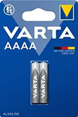 Varta Alkali Mangan Batterie LR61/ AAAA Mini 1,5 V (2er Blister)