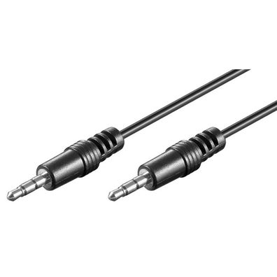 LogiLink Audio Kabel 3,5 mm 3 Pin/ M zu 3,5 mm 3 Pin/ M schwarz 0,2 m