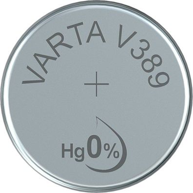 Varta Watch Silberoxid Zink Knopfzelle V389/ SR54 1,55 V (1er Blister)