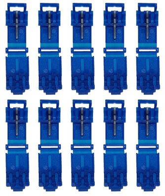 baytronic 10x T-Schnellverbinder blau