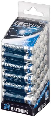 tecxus Alkaline maximum Alkali Mangan Batterie LR6/ AA Mignon 1,5 V (24er Blister)