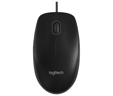 Logitech B100 USB Maus 800 dpi schwarz
