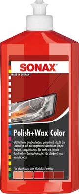 SONAX Polish & Wax Color NanoPro rot 500 ml