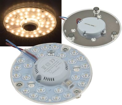 ChiliTec LED Umrüstmodul UM12ww für Leuchten Ø125mm, 12W, 1080lm, 3000K, Magnethalter