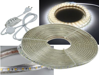 ChiliTec LED-Stripe Ultra-Bright 230V, 10m 630 Lumen/ Meter, weiß