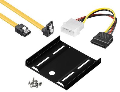 baytronic SSD Einbau-Kit für interne SSD/ HDD inkl. Einbaurahmen für 6,4 cm inkl. ...