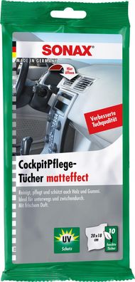 SONAX KunststoffPflegeTücher Matteffect (10 Stück)